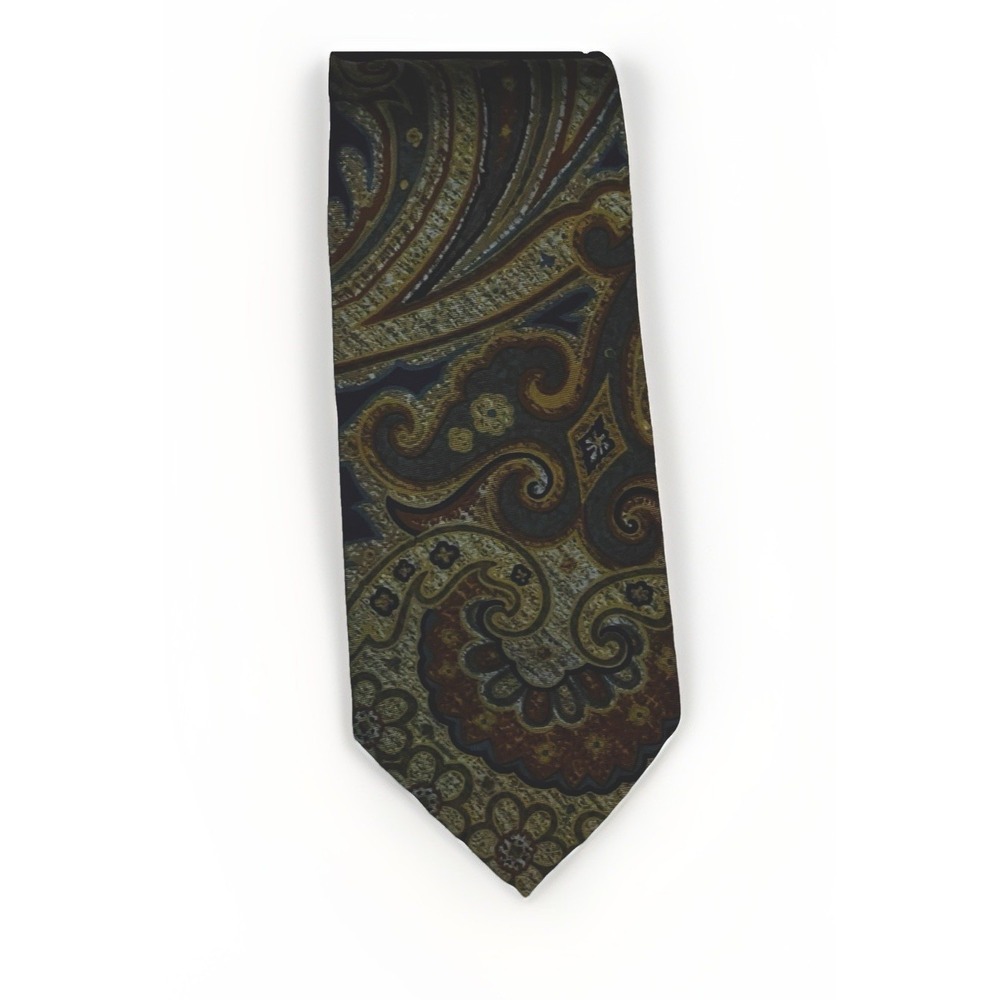 Vintage JAII‎ Joseph Abboud 100% Silk Tie Made In Italy Paisley